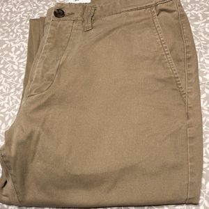 Slim fit khaki pants
